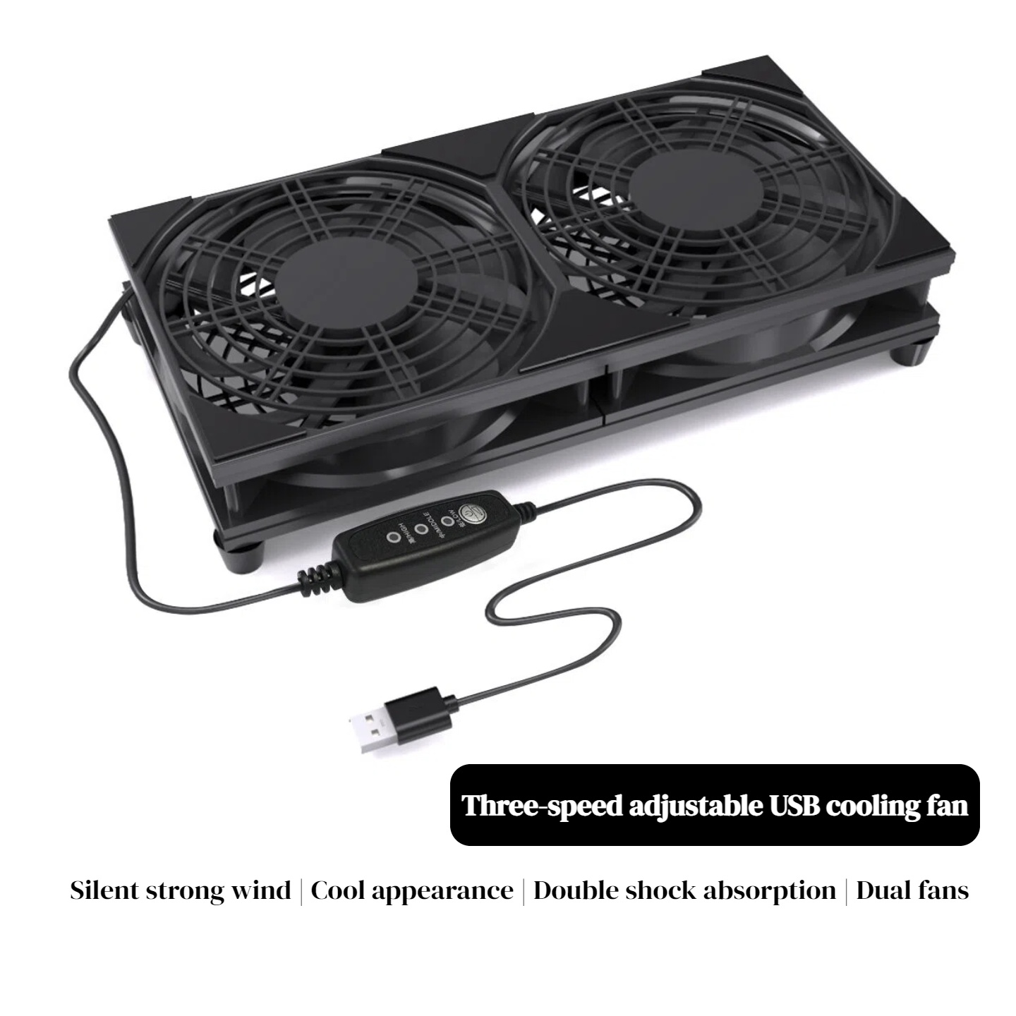 Gaming Console Controller - Dubbele USB-koelventilator met 3 snelheden |