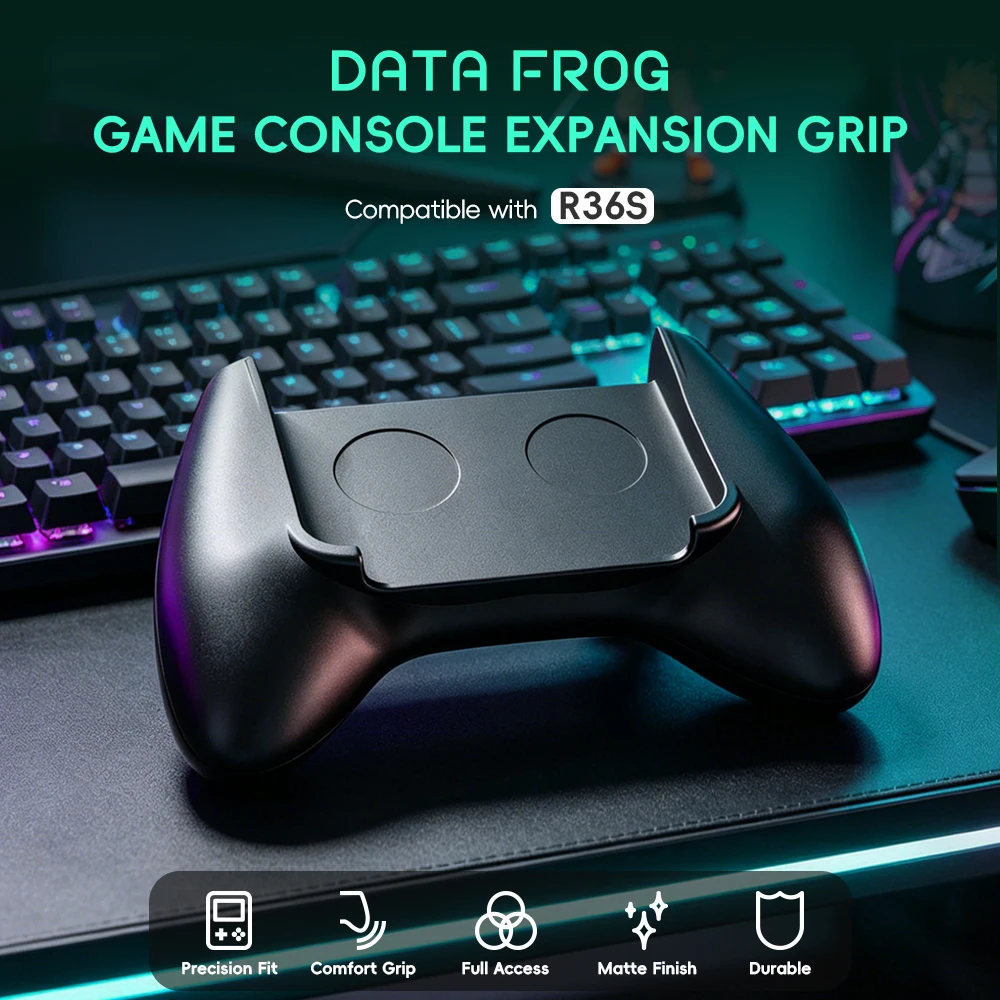 Gaming Console Handle - Data Frog R36S Game Grip Ergonomische