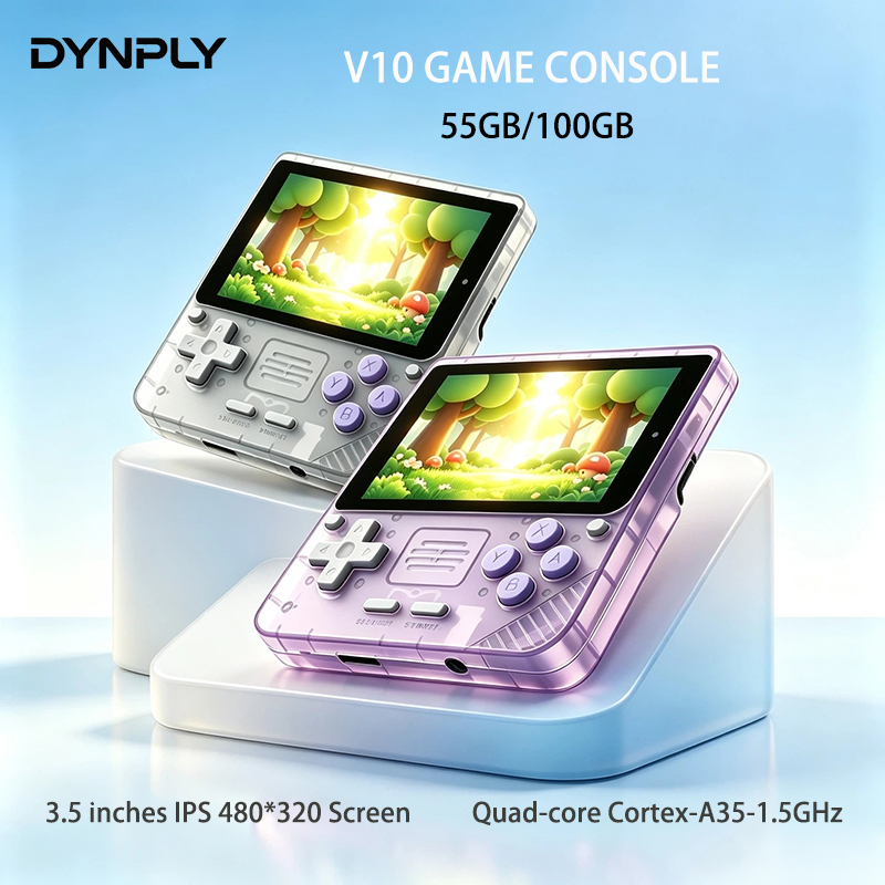 Gaming Console Cartoon - POWKIDDY V10 3,5-inch IPS Oca Hd