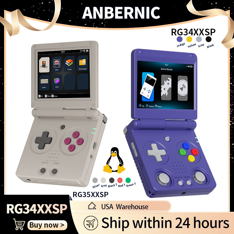 Anbernic RG34XXSP RG35XXSP Fli - Gaming Console Anbernic recensie en prijs