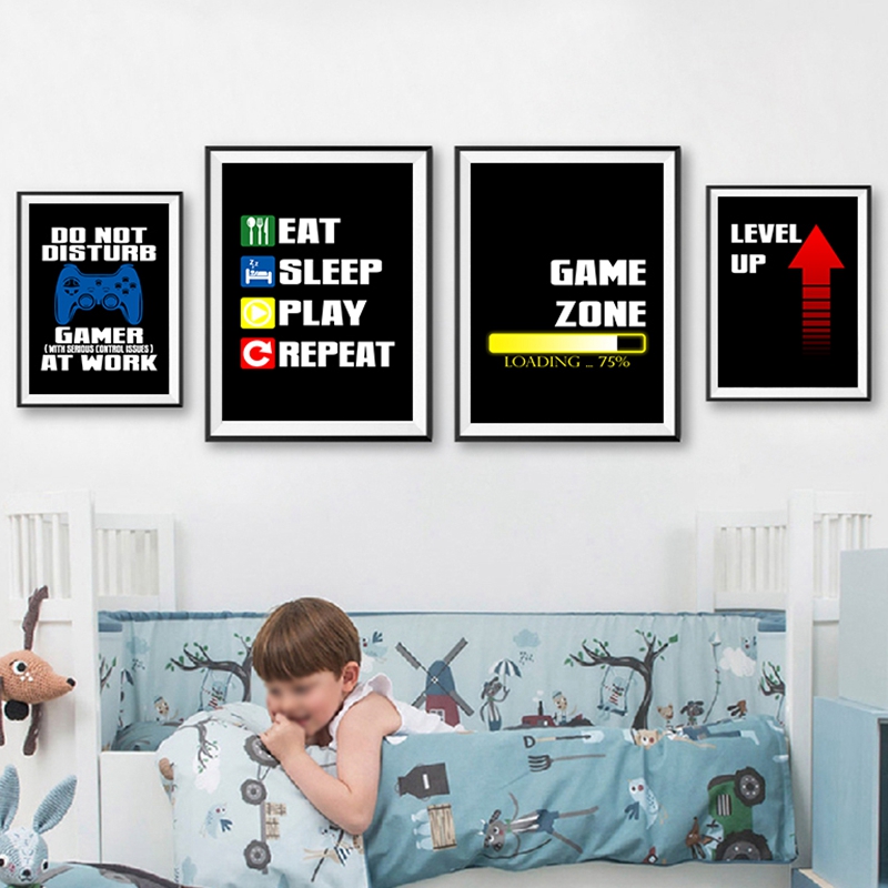Gaming Quotes Art Schilderen x - Gaming Console Picture recensie en prijs