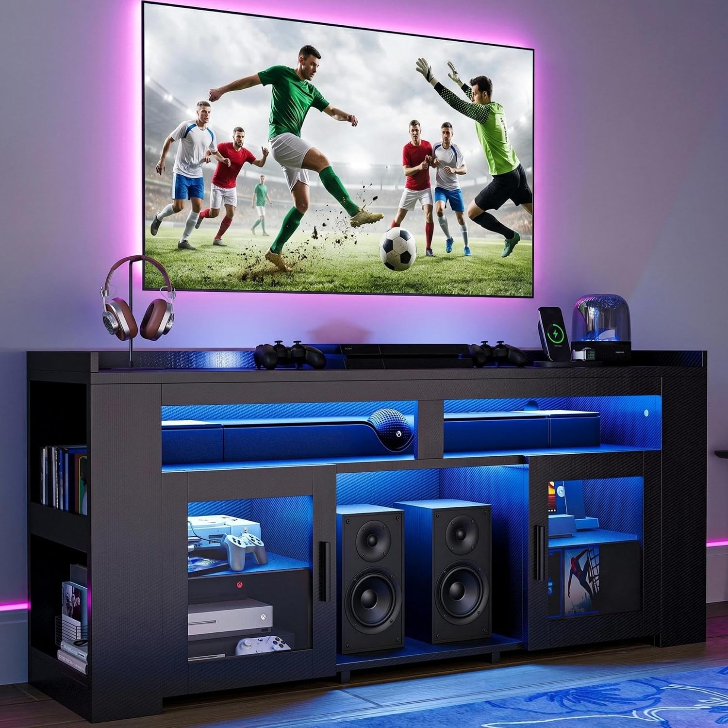 TV-meubel met oplaadstation &  - Gaming Console Room recensie en prijs