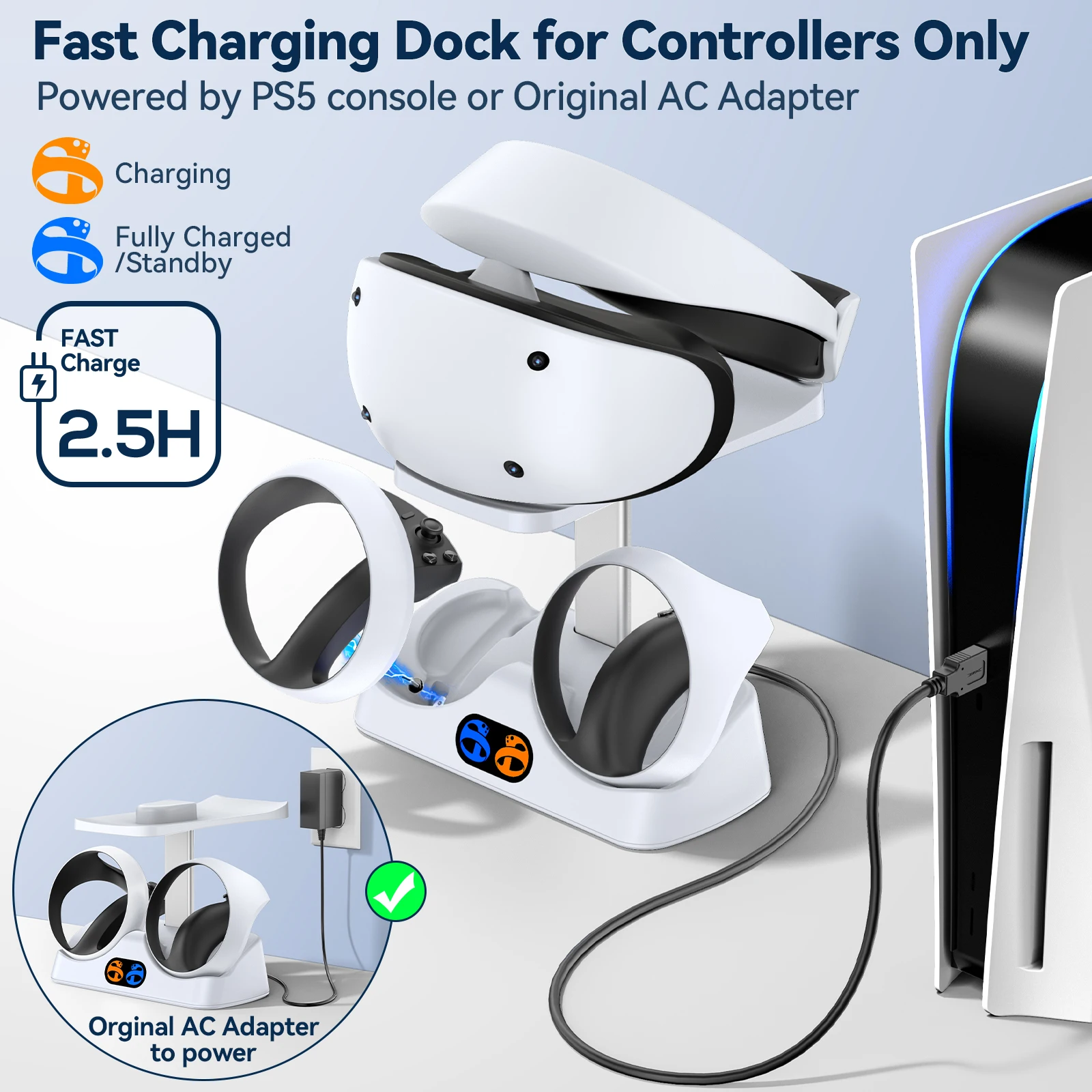 Controller-oplaaddock voor PS5 - Controller Charging Dock recensie en prijs